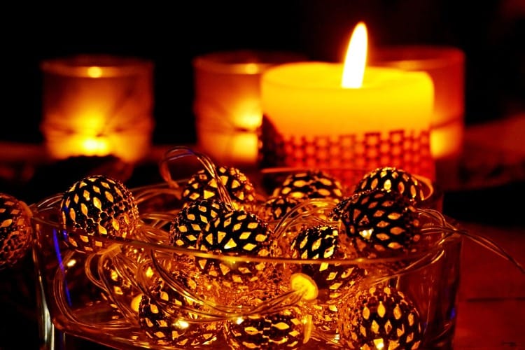 Kerze am ersten Advent